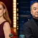 Jessica Chastain and Masayoshi Son